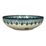 Bowl, Round, Serving, 10.5" in "Peacock Plume" by Ceramika Artystyczna | AC36-2218X