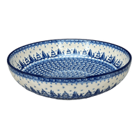 A picture of a Polish Pottery 10.5" Serving Bowl (Winter Skies) | AC36-2826X as shown at PolishPotteryOutlet.com/products/10-5-serving-bowl-winter-skies-ac36-2826x
