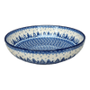 Polish Pottery CA 10.5" Serving Bowl (Winter Skies) | AC36-2826X at PolishPotteryOutlet.com