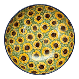 Bowl, Round, Serving, 10.5" in "Sunflower Field" by Ceramika Artystyczna | AC36-U4737