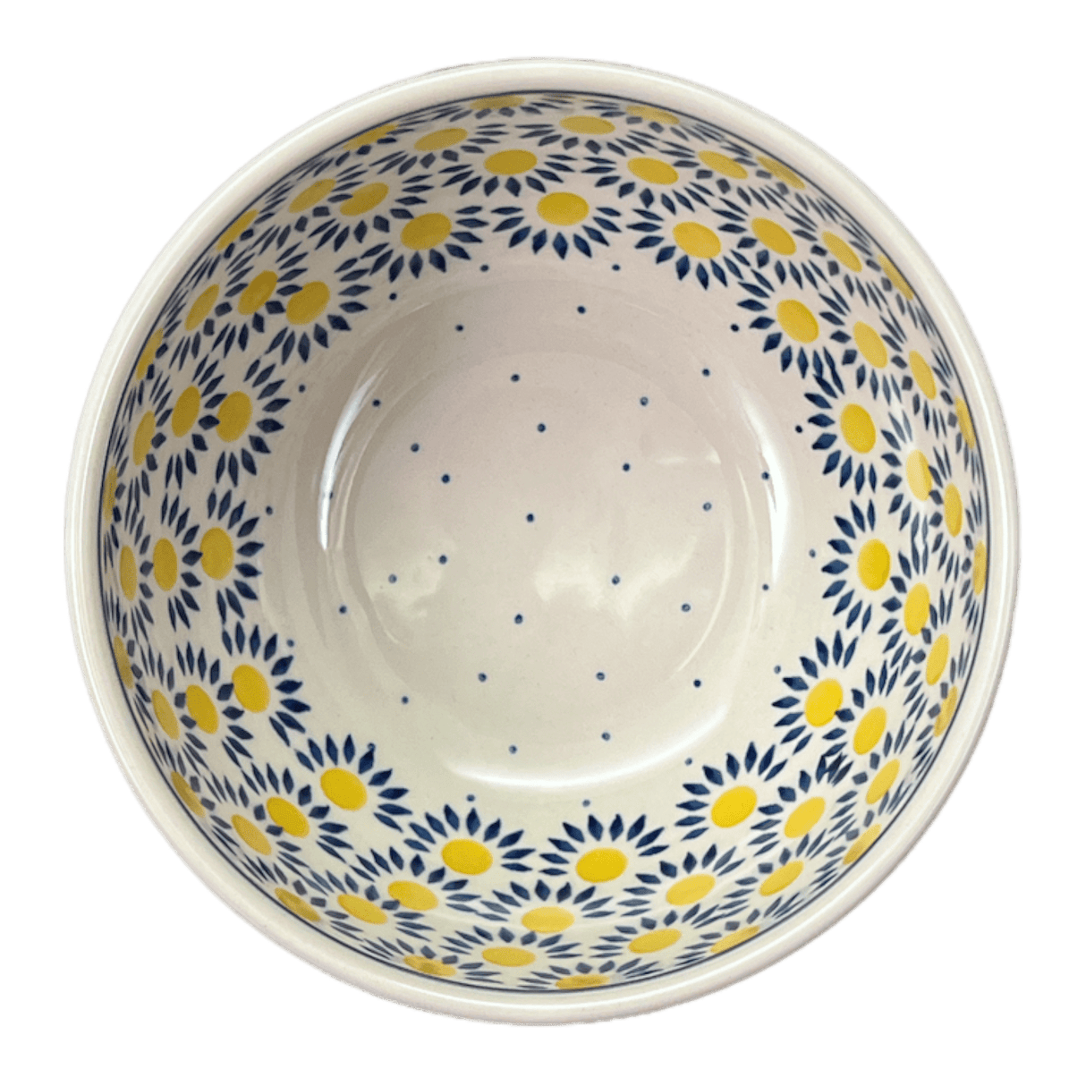 Bowl, Round, Deep, 6.25" in "Sunny Circle" by Ceramika Artystyczna | AC37-0215