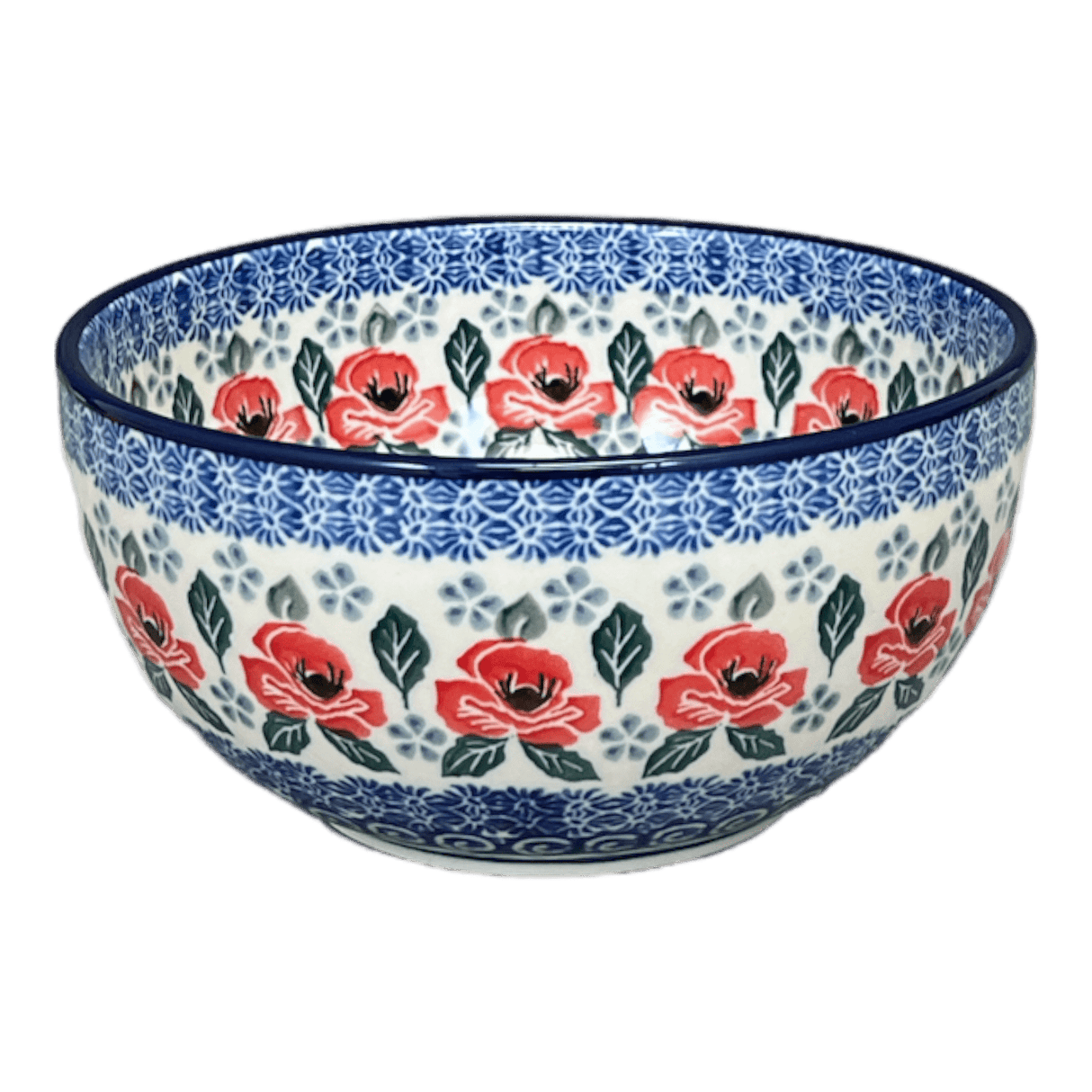 Bowl, Round, Deep, 6.25" in "Rosie's Garden" by Ceramika Artystyczna | AC37-1490X