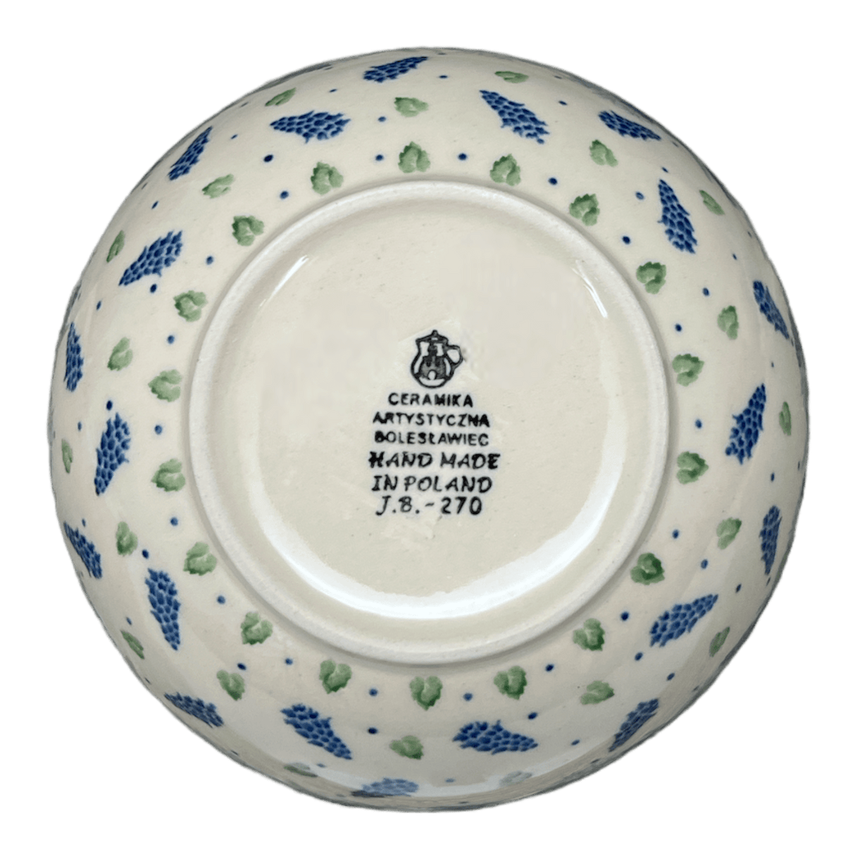 Bowl, Round, Deep, 6.25" in "Hyacinth in the Wind" by Ceramika Artystyczna | AC37-2037X