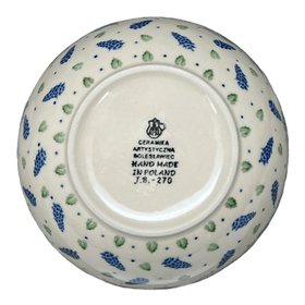 Polish Pottery CA 6.25" Round Deep Bowl (Hyacinth in the Wind) | AC37-2037X Additional Image at PolishPotteryOutlet.com