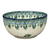 Bowl, Round, Deep, 6.25" in "Peacock Plume" by Ceramika Artystyczna | AC37-2218X