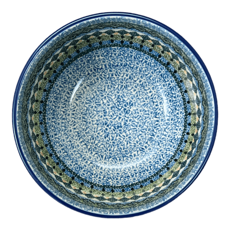 Bowl, Round, Deep, 6.25" in "Aztec Blues" by Ceramika Artystyczna | AC37-U4428