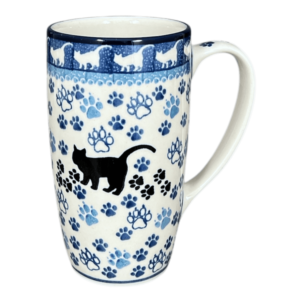 Mug, 14 oz in "Cat Tracks" by Ceramika Artystyczna | AC52-1771