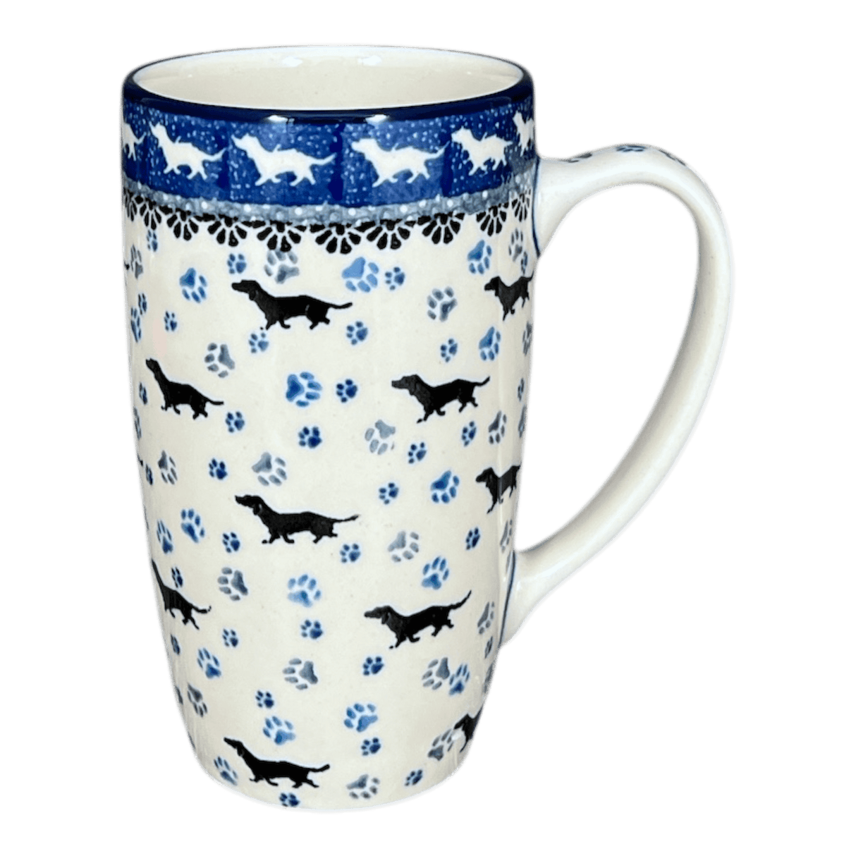 Mug, 14 oz in "Wiener Dog Delight" by Ceramika Artystyczna | AC52-2151X