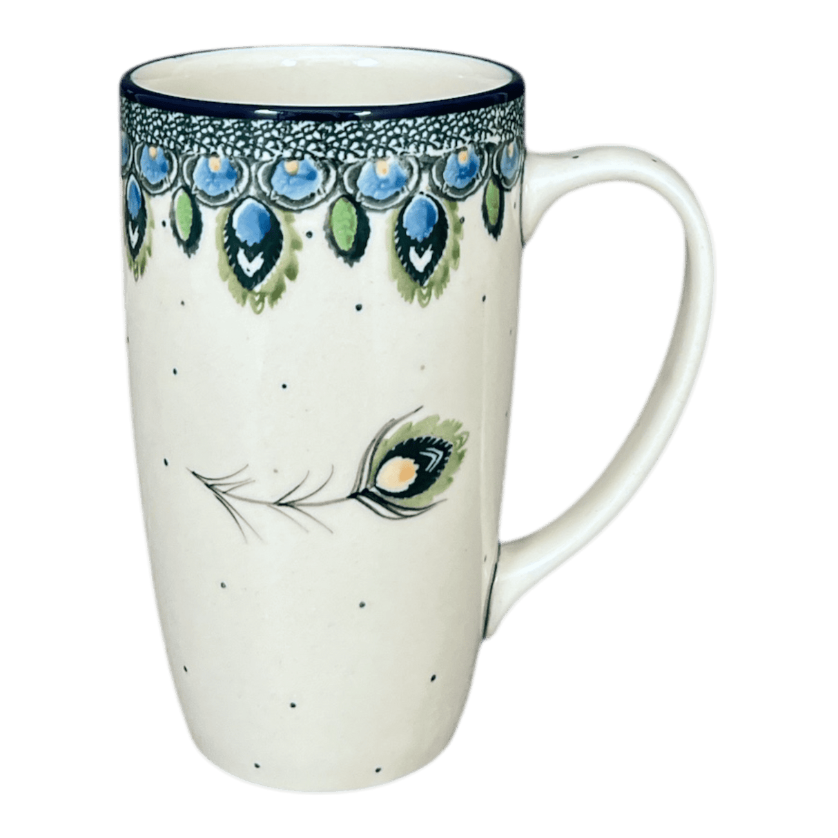 Mug, 14 oz in "Peacock Plume" by Ceramika Artystyczna | AC52-2218X