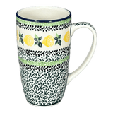 Mug, 14 oz in "Lemons and Leaves" by Ceramika Artystyczna | AC52-2749X