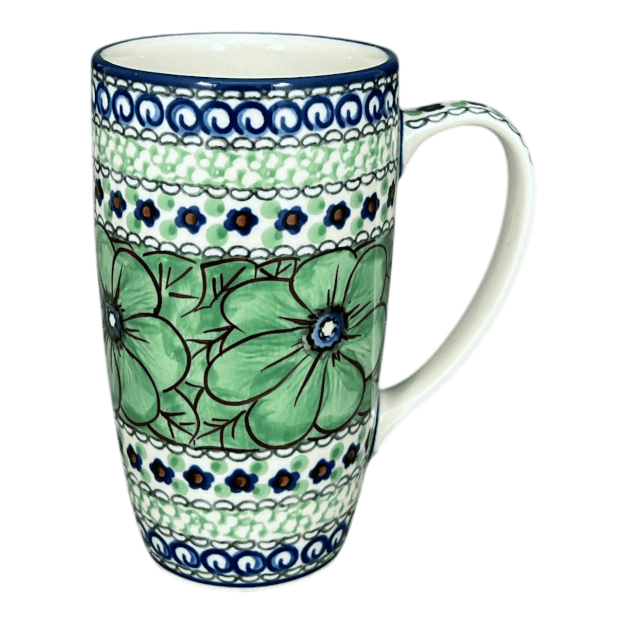 Mug, 14 oz in "Green Goddess" by Ceramika Artystyczna | AC52-U408A