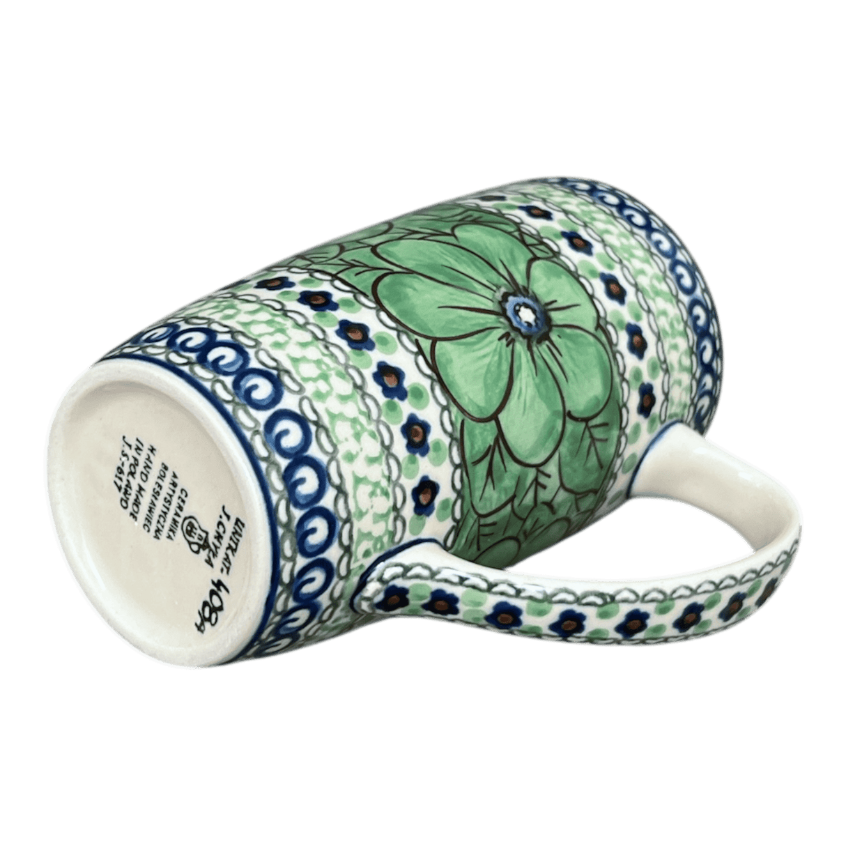 Mug, 14 oz in "Green Goddess" by Ceramika Artystyczna | AC52-U408A