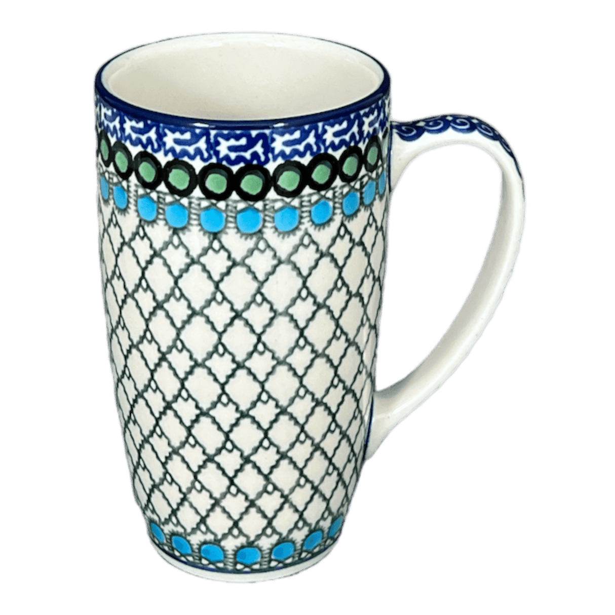 Mug, 14 oz in "Mediterranean Waves" by Ceramika Artystyczna | AC52-U72