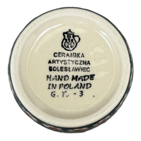 Polish Pottery CA 14 oz. Tumbler (Riot Daffodils) | AC53-1174Q Additional Image at PolishPotteryOutlet.com