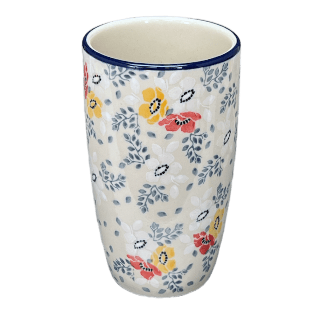 Tumbler, 14 oz in "Soft Bouquet" by Ceramika Artystyczna | AC53-2378X