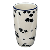 Tumbler, 14 oz in "Cowabunga - Blue Rim" by Ceramika Artystyczna | AC53-2417X