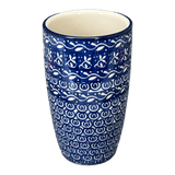 Tumbler, 14 oz in "Wavy Blues" by Ceramika Artystyczna | AC53-905X