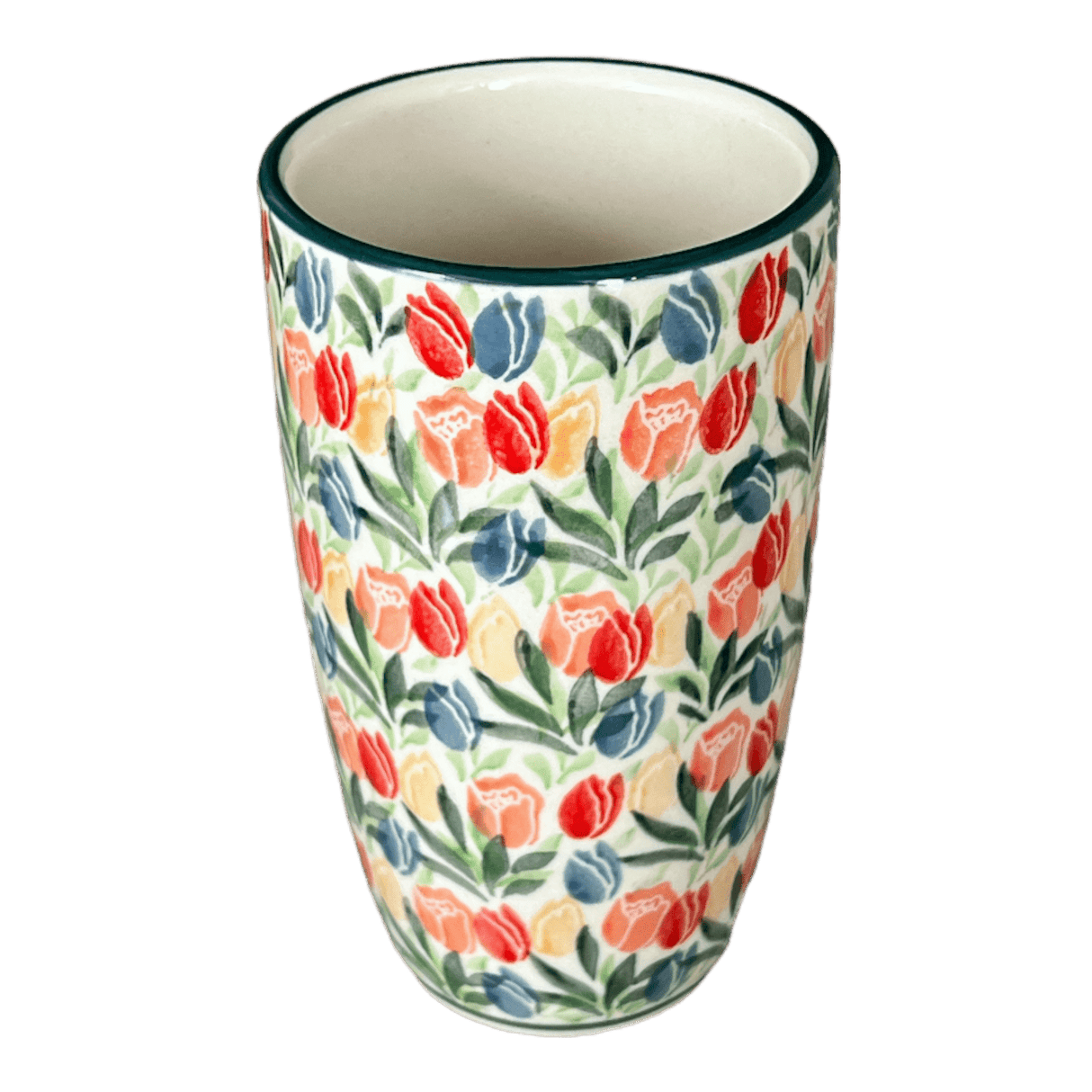 Tumbler, 14 oz in "Tulip Burst" by Ceramika Artystyczna | AC53-U4226