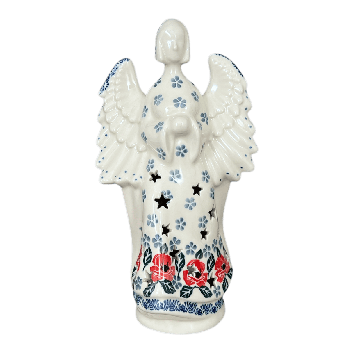 Luminary, Tall Angel, 9" in "Rosie's Garden" by Ceramika Artystyczna | AC68-1490X