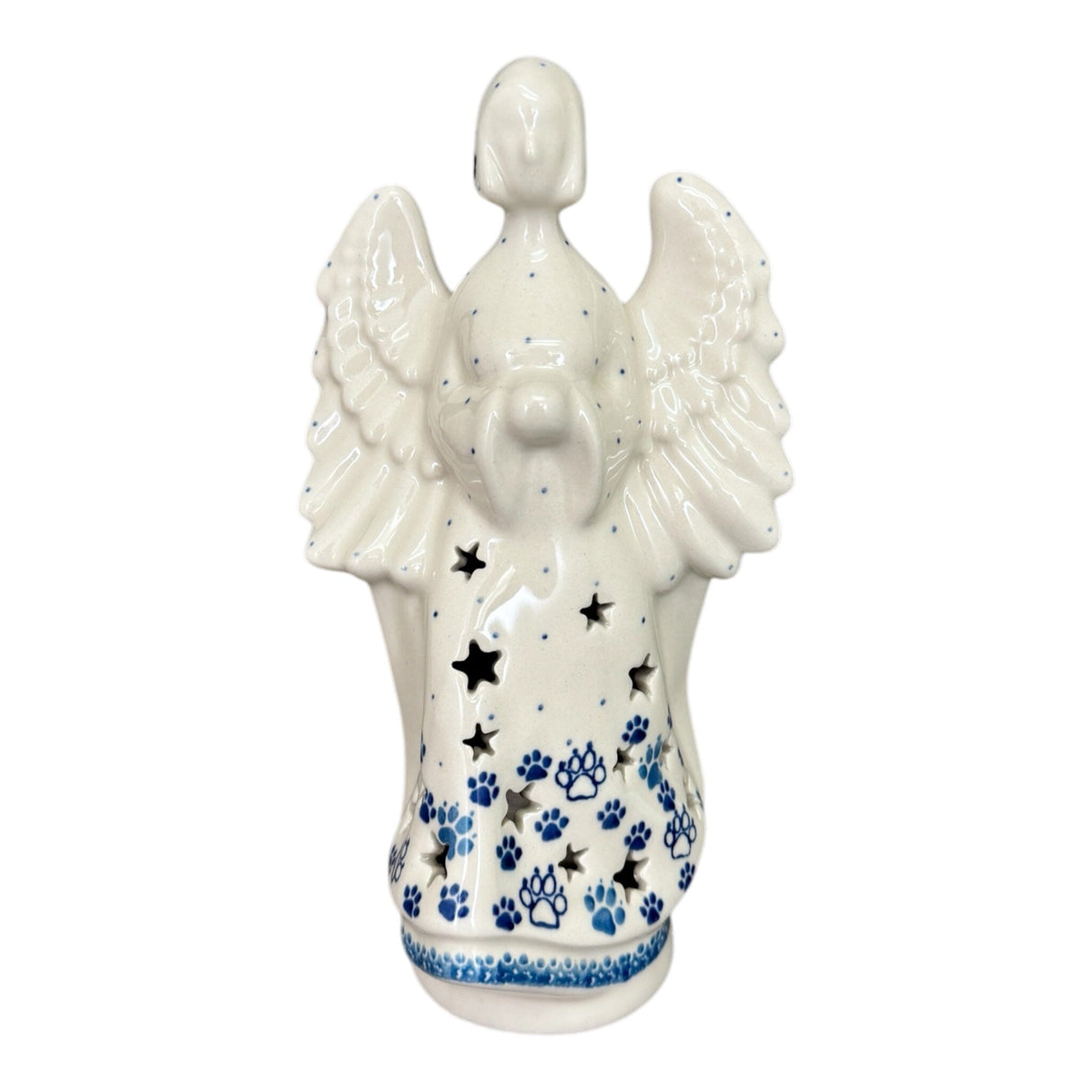 Luminary, Tall Angel, 9" in "Cat Tracks" by Ceramika Artystyczna | AC68-1771