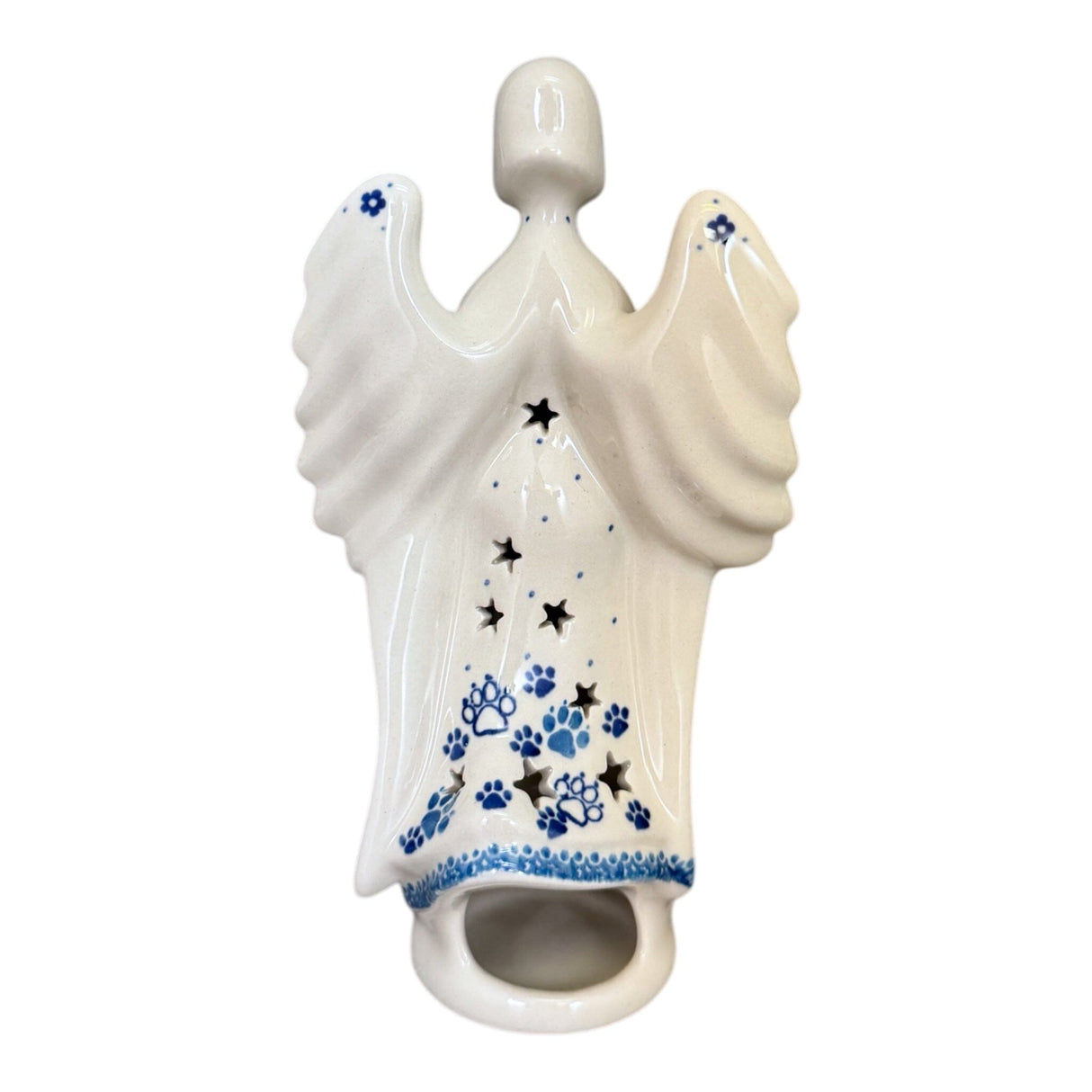 Luminary, Tall Angel, 9" in "Cat Tracks" by Ceramika Artystyczna | AC68-1771