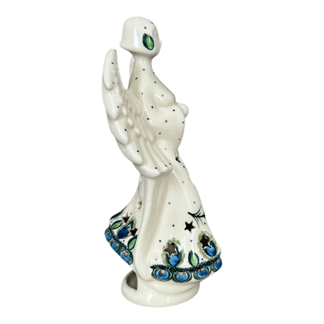 Luminary, Tall Angel, 9" in "Peacock Plume" by Ceramika Artystyczna | AC68-2218X