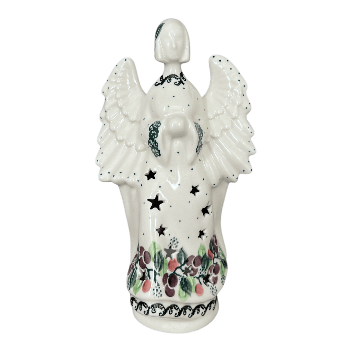 Luminary, Tall Angel, 9" in "Sugar Plums" by Ceramika Artystyczna | AC68-2838Q