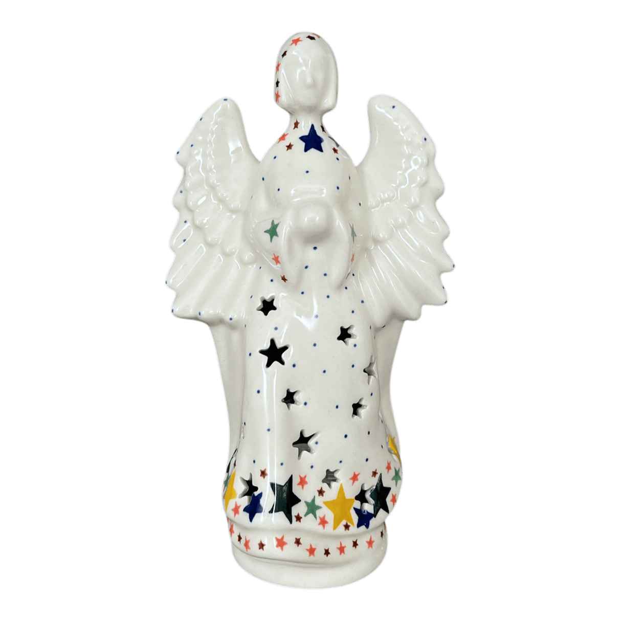 Luminary, Tall Angel, 9" in "Star Shower" by Ceramika Artystyczna | AC68-359X