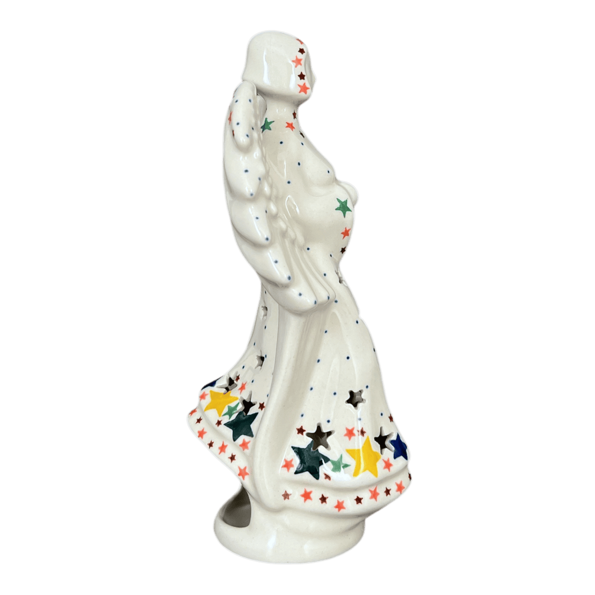 Luminary, Tall Angel, 9" in "Star Shower" by Ceramika Artystyczna | AC68-359X