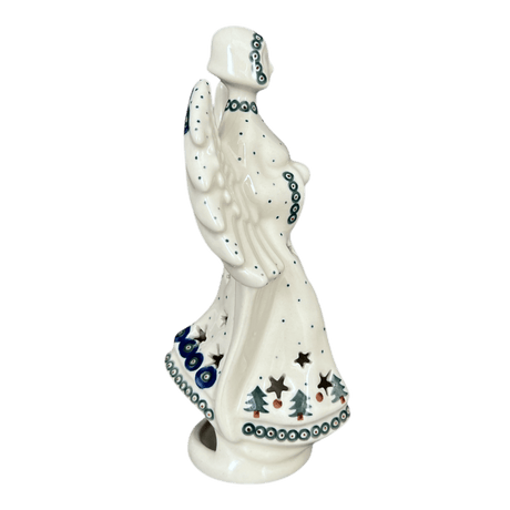 Luminary, Tall Angel, 9" in "Peacock Pine" by Ceramika Artystyczna | AC68-366X