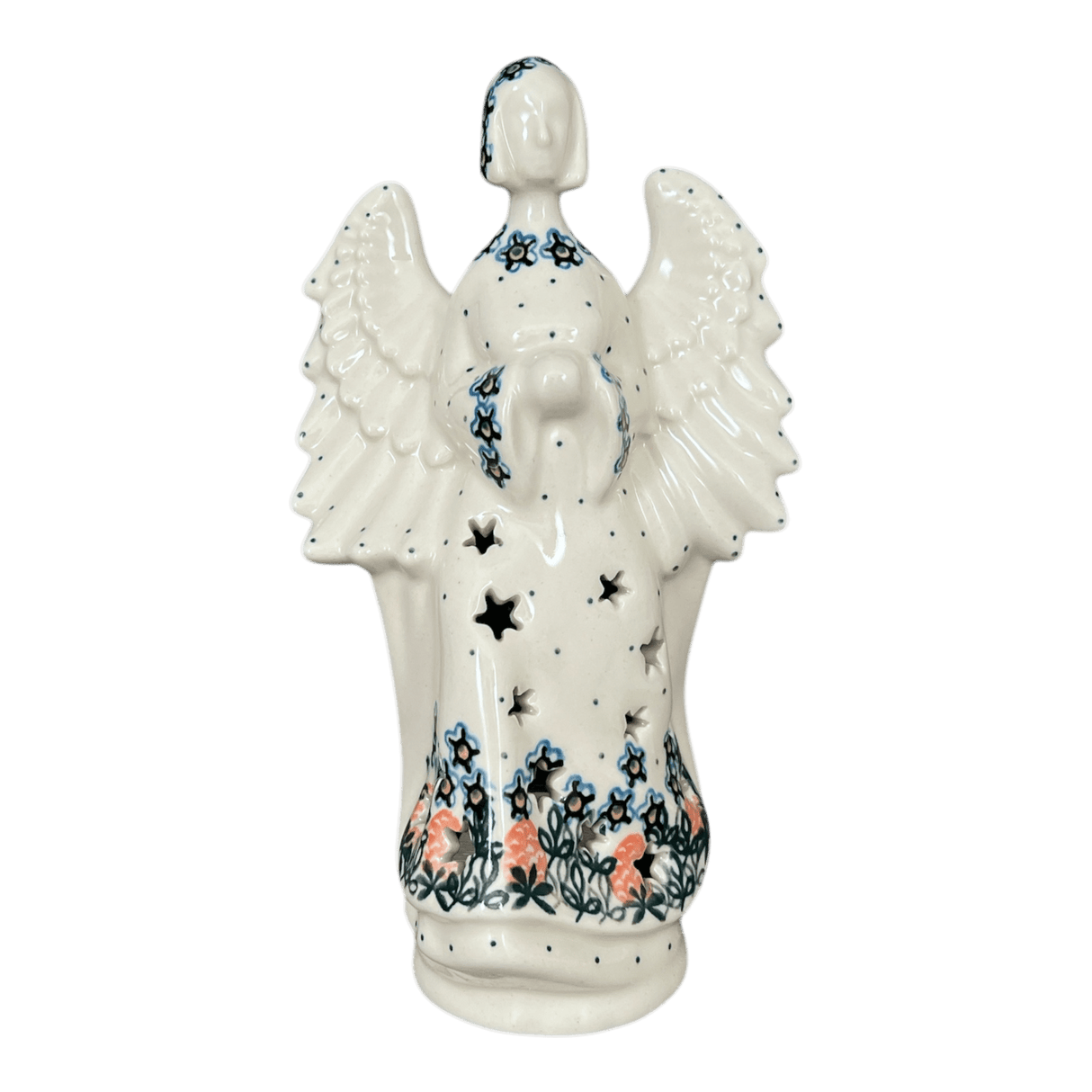 Luminary, Tall Angel, 9" in "Strawberry Patch" by Ceramika Artystyczna | AC68-721X