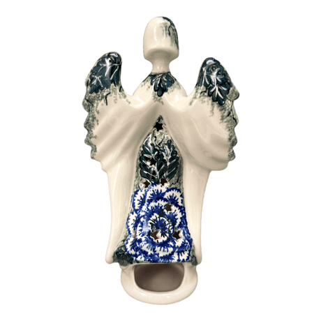 Luminary, Tall Angel, 9" in "Blue Dahlia" by Ceramika Artystyczna | AC68-U1473