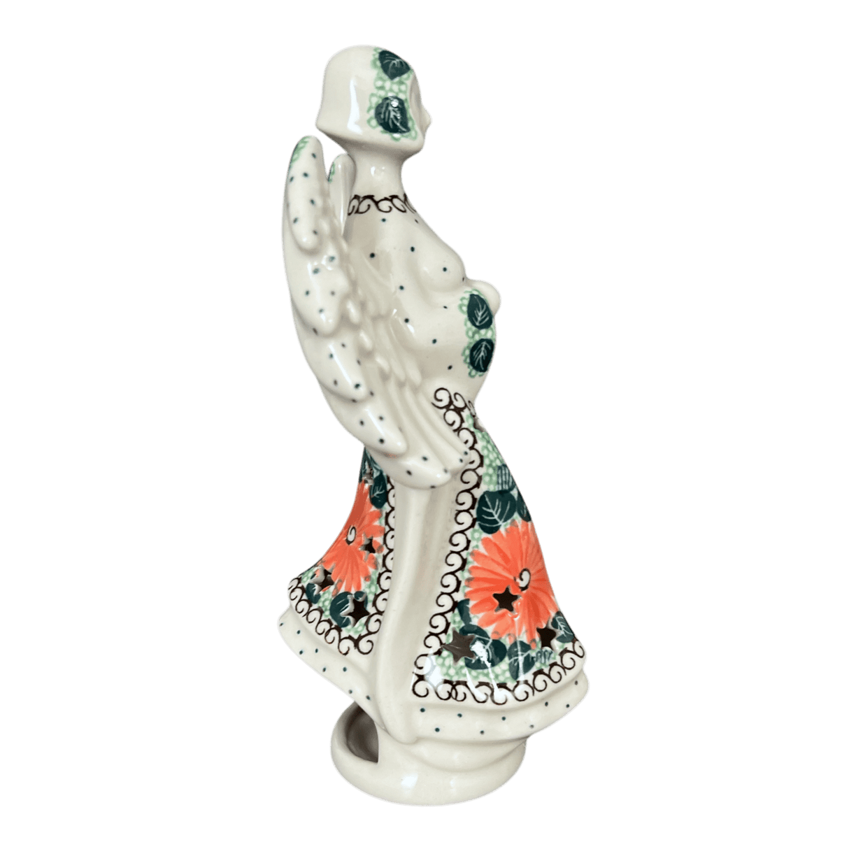 Luminary, Tall Angel, 9" in "Regal Roosters" by Ceramika Artystyczna | AC68-U2617