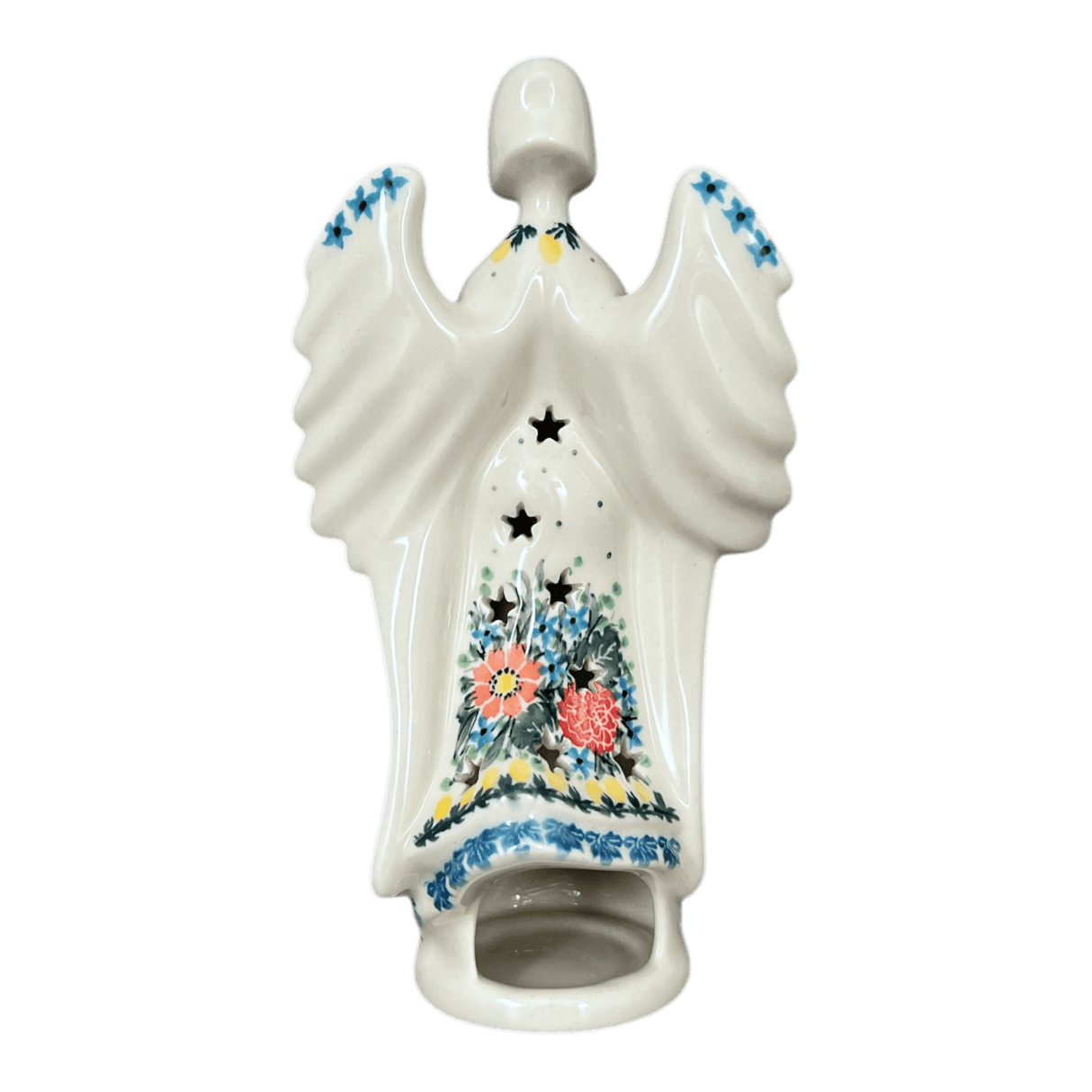 Luminary, Tall Angel, 9" in "Hummingbird Bouquet" by Ceramika Artystyczna | AC68-U3357