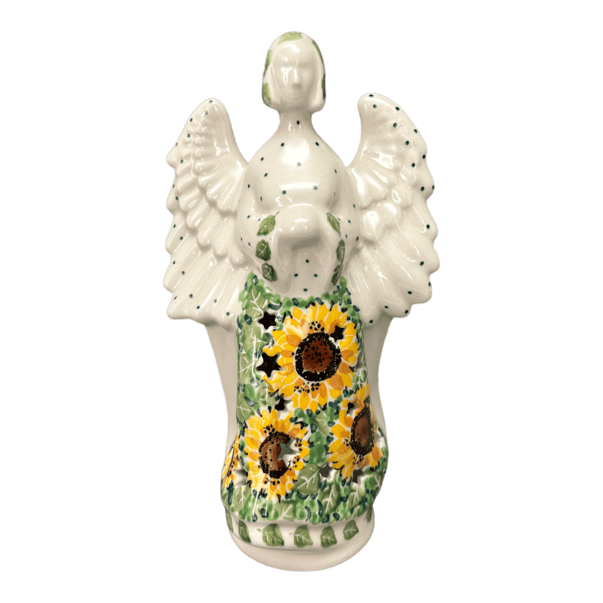 Luminary, Tall Angel, 9" in "Sunflower Field" by Ceramika Artystyczna | AC68-U4737