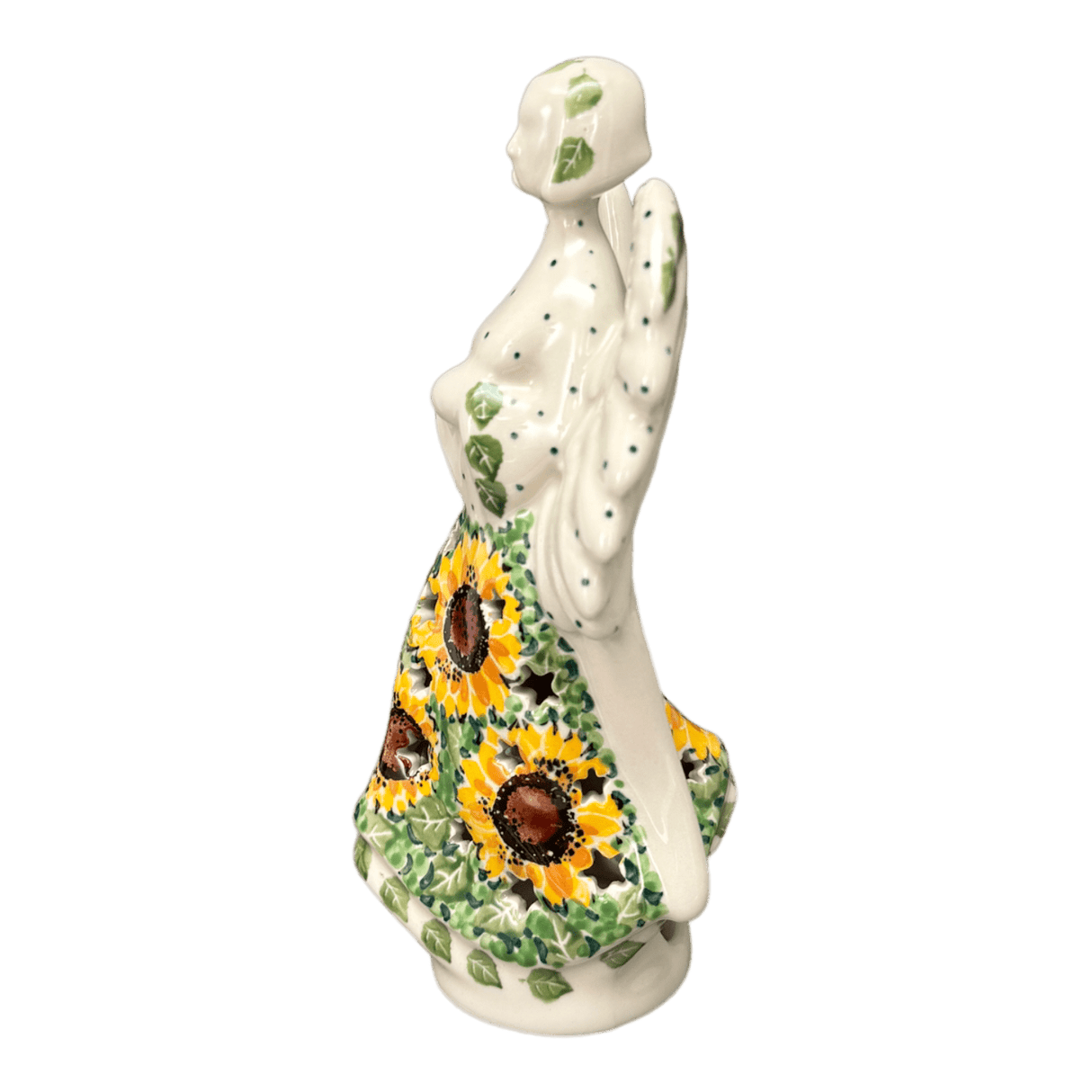 Luminary, Tall Angel, 9" in "Sunflower Field" by Ceramika Artystyczna | AC68-U4737