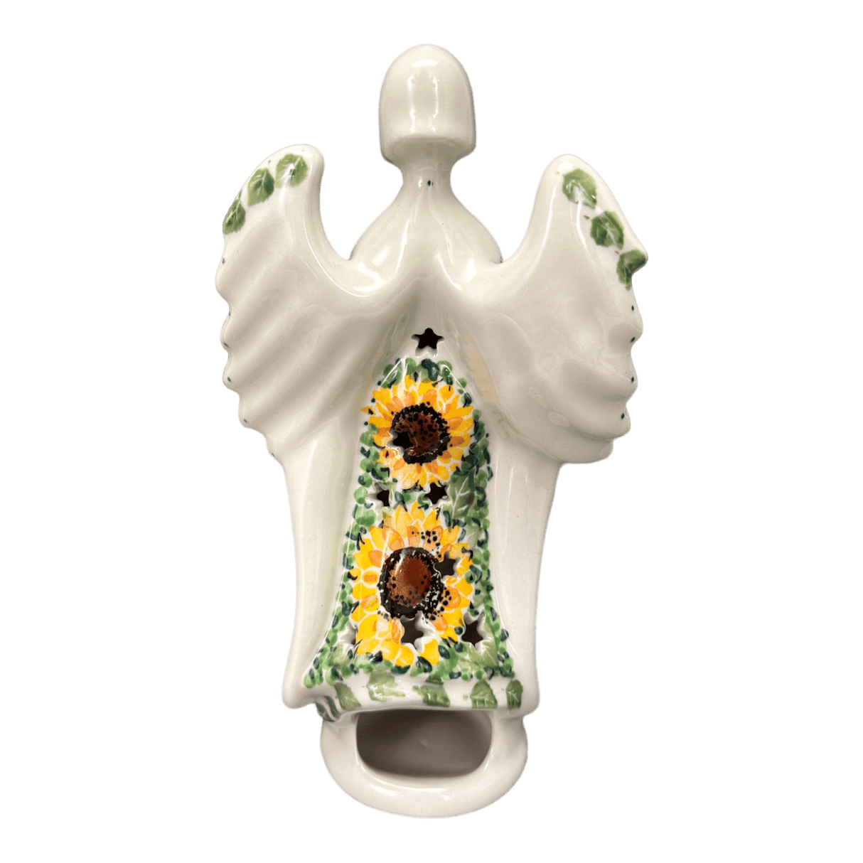 Luminary, Tall Angel, 9" in "Sunflower Field" by Ceramika Artystyczna | AC68-U4737