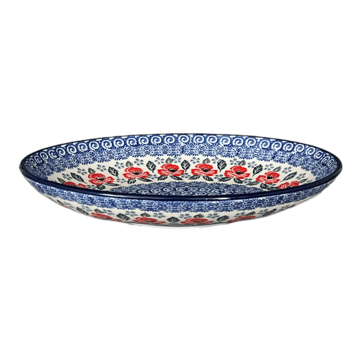 Dish, Oval, 10.25" in "Rosie's Garden" by Ceramika Artystyczna | AC93-1490X