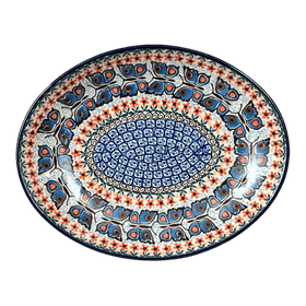 Polish Pottery CA 10.25" Oval Dish (Butterfly Parade) | AC93-U1493 Additional Image at PolishPotteryOutlet.com