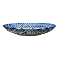 A picture of a Polish Pottery 10.25" Oval Dish (Poseidon's Treasure) | AC93-U1899 as shown at PolishPotteryOutlet.com/products/10-25-oval-dish-poseidons-treasure-ac93-u1899