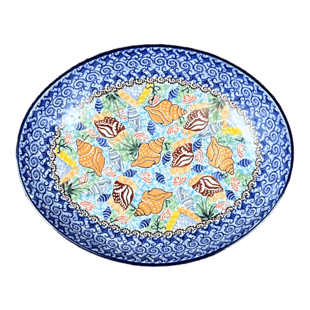 Dish, Oval, 10.25" in "Poseidon's Treasure" by Ceramika Artystyczna | AC93-U1899