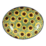 Dish, Oval, 10.25" in "Sunflower Field" by Ceramika Artystyczna | AC93-U4737