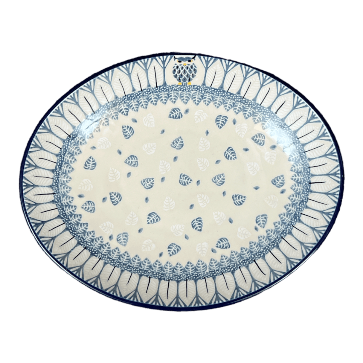 Dish, Oval, 10.25" in "Lone Owl" by Ceramika Artystyczna | AC93-U4872