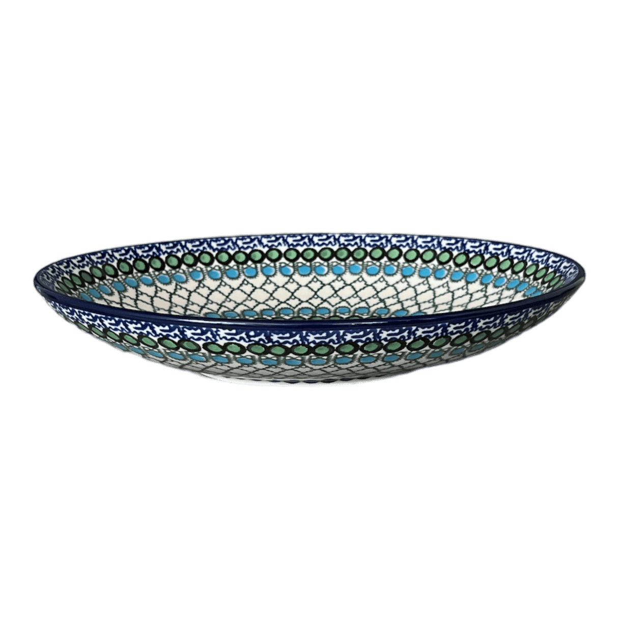 Dish, Oval, 10.25" in "Mediterranean Waves" by Ceramika Artystyczna | AC93-U72