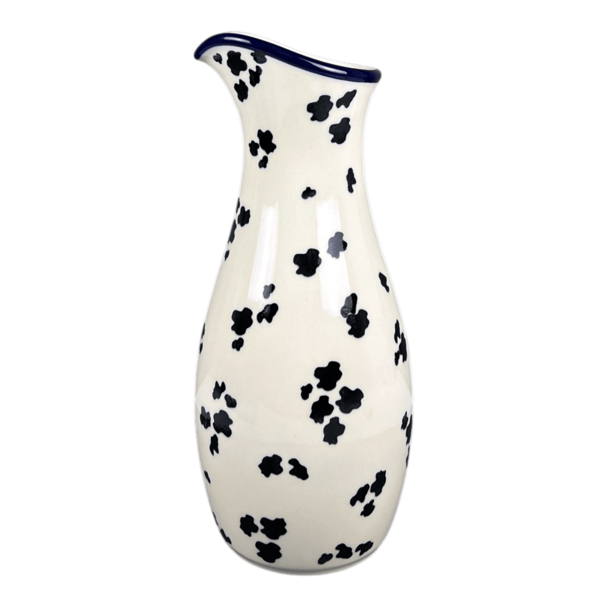 Carafe, 48 oz in "Cowabunga - Blue Rim" by Ceramika Artystyczna | AD18-2417X