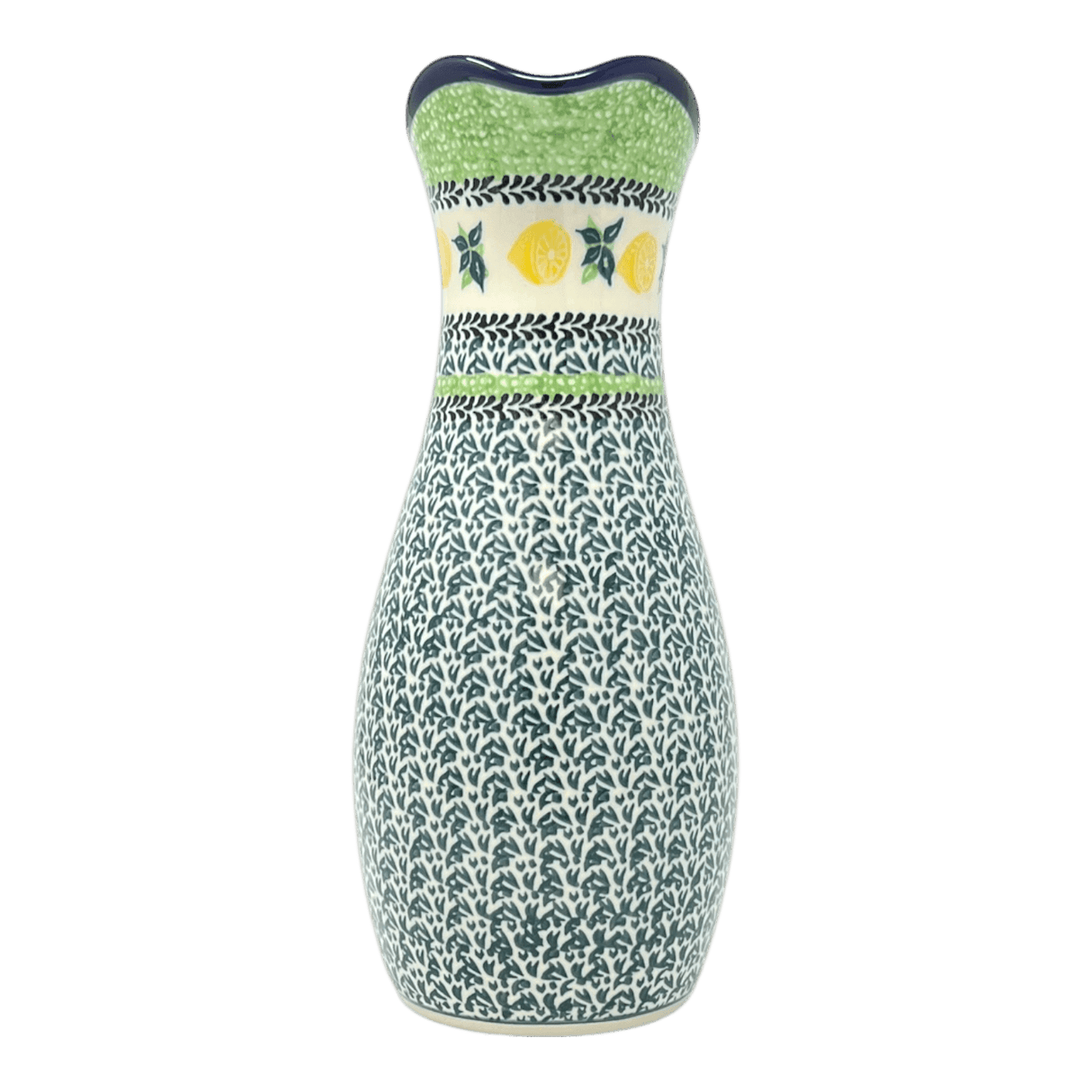 Carafe, 48 oz in "Lemons and Leaves" by Ceramika Artystyczna | AD18-2749X