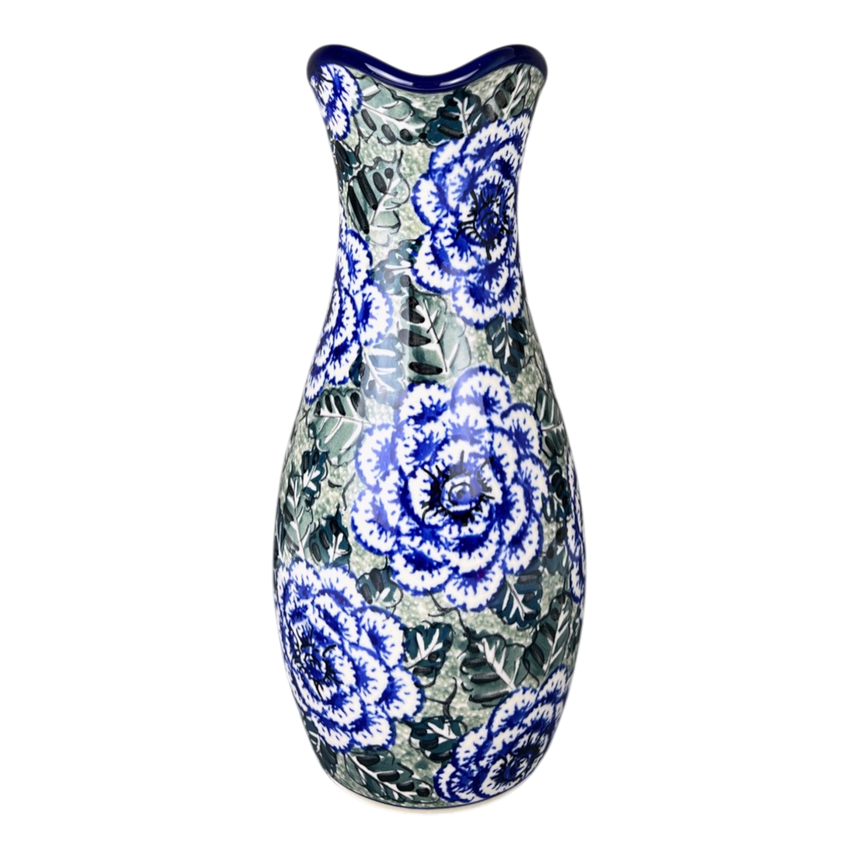 Carafe, 48 oz in "Blue Dahlia" by Ceramika Artystyczna | AD18-U1473