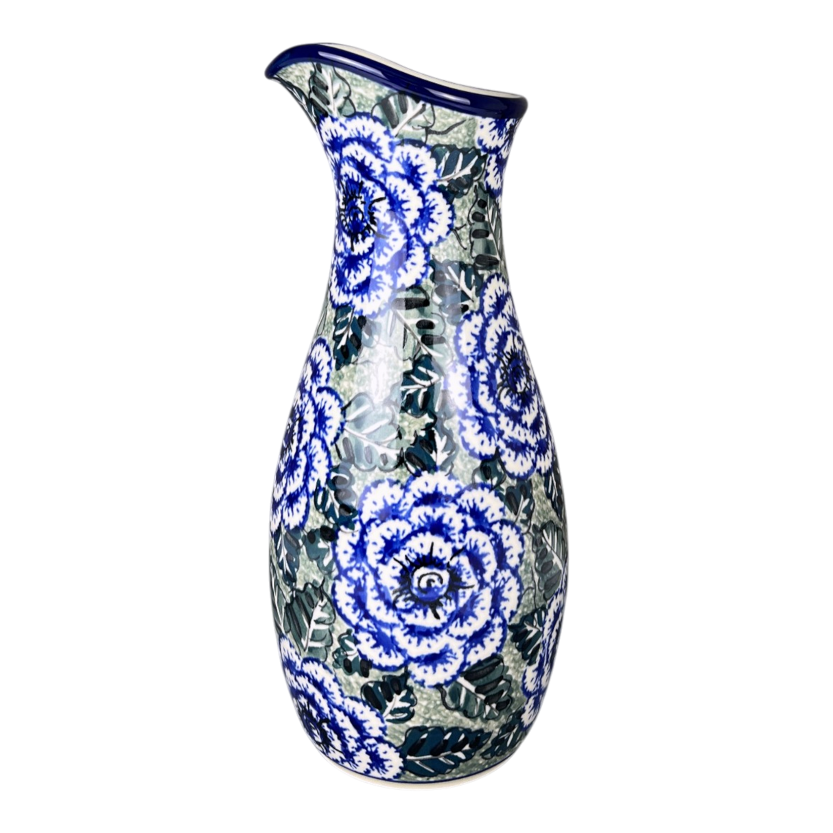 Carafe, 48 oz in "Blue Dahlia" by Ceramika Artystyczna | AD18-U1473