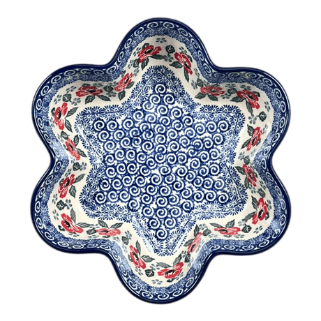 Baker, Flower-Shaped, 9.25" in "Rosie's Garden" by Ceramika Artystyczna | AD20-1490X