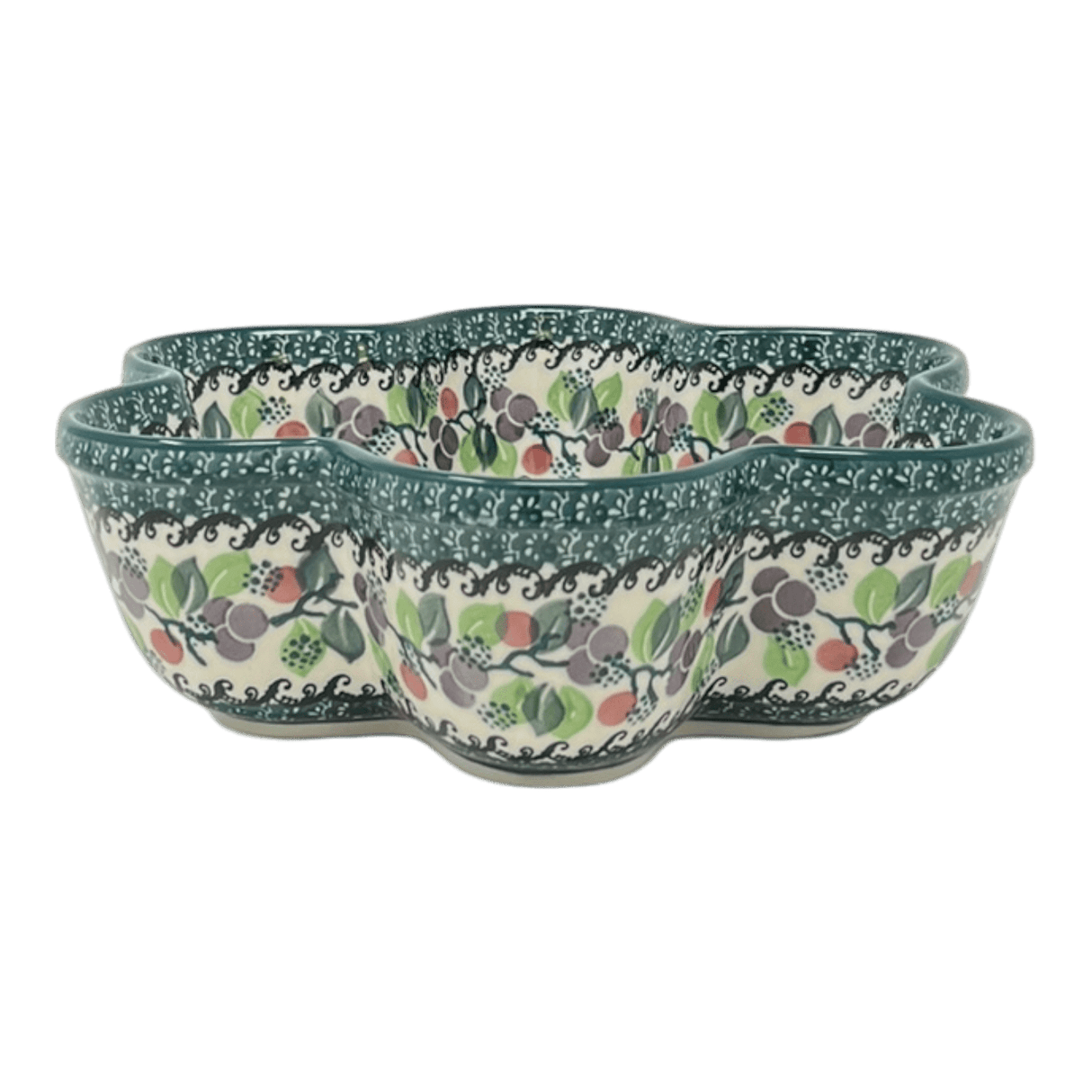 Baker, Flower-Shaped, 9.25" in "Sugar Plums" by Ceramika Artystyczna | AD20-2838Q